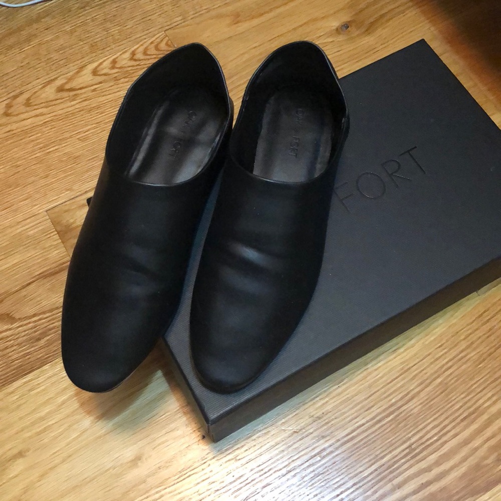Oak + fort Flat shoes (black)